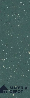 Terrazzo Large Format Slab TL 12554 Pallazio Emerald 8 ft x 2.62 ft White Full Body Glossy Finish - 15 mm | Suitable for Counter Top, Table Top & Window Frame