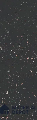 Terrazzo Large Format Slab TL 12561 Pallazio Nero 8 ft x 2.62 ft White Full Body Glossy Finish - 15 mm | Suitable for Counter Top, Table Top & Window Frame