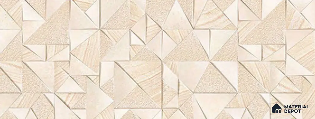 Elevation  Wall Tile TL 10166 Linklock - 22 22 x 12 inch Ceramic Matte Finish - 9 mm |  Suitable For Feature Wall, Boundary Wall, Balcony, Outdoor