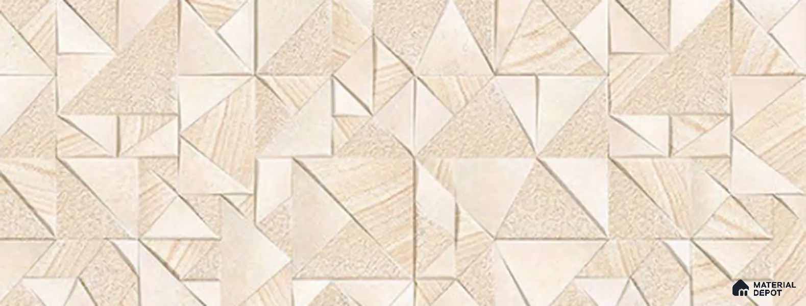 Elevation Wall Tile TL 10166 Linklock - 22 22 x 12 inch Ceramic Matte Finish - 9 mm | Suitable For Feature Wall, Boundary Wall, Balcony, Outdoor