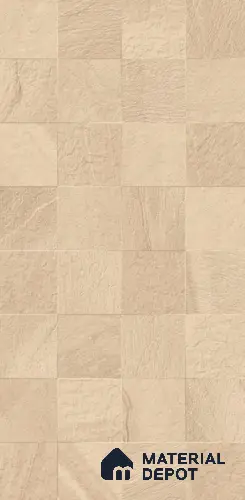 Stone Wall & Floor Tile TL 07667 Iro Clay 5.24 ft x 2.6 ft Full Body Vitrified Matte Finish - 9 mm | 4 Random Design  Suitable For Living Room, Bedroom, Bathroom
