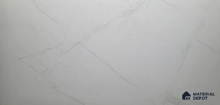 Marble Wall & Floor Tile TL 10844 Stilt White 4 ft x 2 ft  Vitrified Matte Finish - 9 mm | Suitable For Living Room, Bedroom, Kitchen