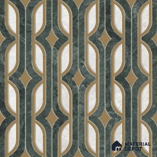 Moroccan Wall & Floor Tile TL 11801 | 2 ft x 2 ft Vitrified Glossy Tile - 9 mm | Suitable For Kitchen, Balcony, Dining Area