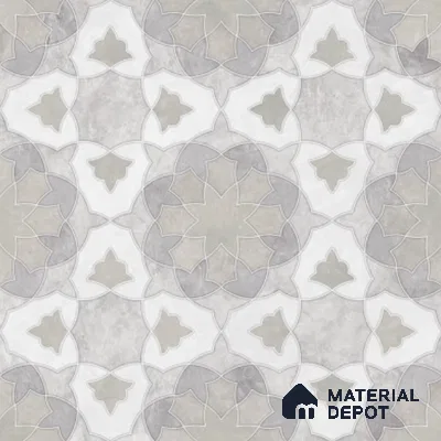 Moroccan Wall & Floor Tile TL 11806 | 2 ft x 2 ft Vitrified Sinker Finish Tile - 9 mm | Suitable For Kitchen, Bathroom, Dining Area