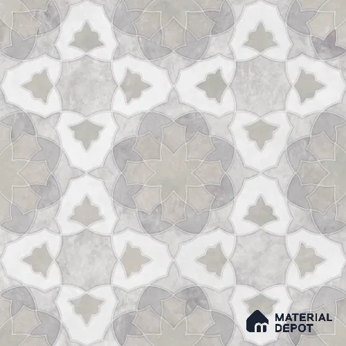 Moroccan Wall & Floor Tile TL 11806 | 2 ft x 2 ft Vitrified Sinker Finish Tile - 9 mm | Suitable For Kitchen, Bathroom, Dining Area