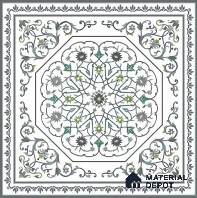 Moroccan Wall & Floor Tile TL 11798 B | 2 ft x 2 ft Vitrified Matte Tile - 9 mm | Suitable For Kitchen, Bedroom, Dining Area