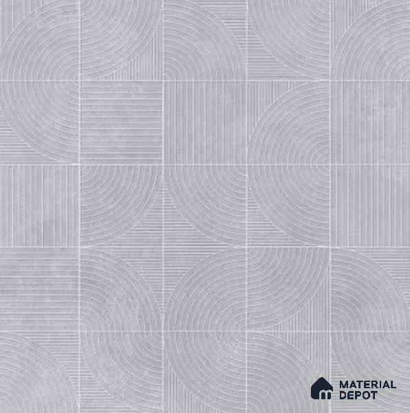 Moroccan Floor Decor Tile TL 11797 B | 2 ft x 2 ft Vitrified Double Digital Matte Tile - 9 mm | Suitable For Courtyard, Balcony, Dining Area