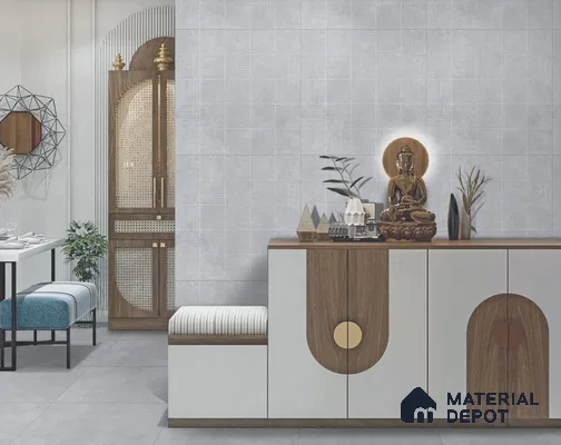 Moroccan Floor Decor Tile TL 11797 B | 2 ft x 2 ft Vitrified Double Digital Matte Tile - 9 mm | Suitable For Courtyard, Balcony, Dining Area