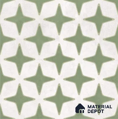 Moroccan Floor Decor Tile TL 11797 D | 2 ft x 2 ft Vitrified Double Digital Matte Tile - 9 mm | Suitable For Kitchen, Balcony, Dining Area