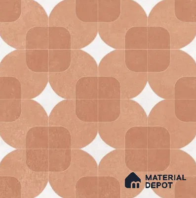 Moroccan Floor Decor Tile TL 11797 H | 2 ft x 2 ft Vitrified Double Digital Matte Tile - 9 mm | Suitable For Corridor, Balcony, Courtyard