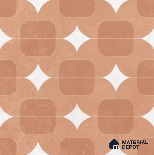 Moroccan Floor Decor Tile TL 11797 H | 2 ft x 2 ft Vitrified Double Digital Matte Tile - 9 mm | Suitable For Corridor, Balcony, Courtyard