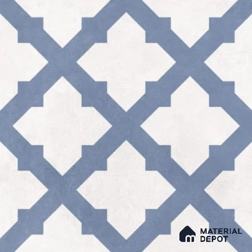 Moroccan Floor Decor Tile TL 11797 J | 2 ft x 2 ft Vitrified Double Digital Matte Tile - 9 mm | Suitable For Kitchen, Balcony, Dining Area