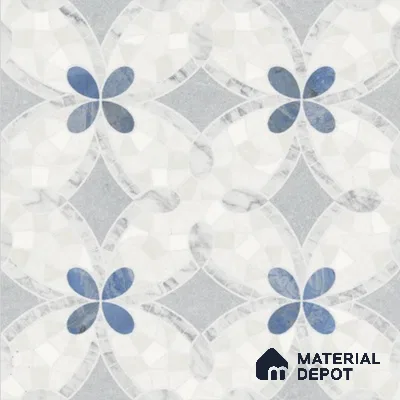 Moroccan Wall & Floor Tile TL 11805 | 2 ft x 2 ft Vitrified Sinker Finish Tile - 9 mm | Suitable For Kitchen, Bathroom, Dining Area