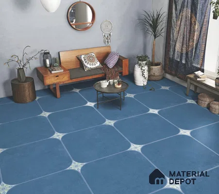 Plain Wall & Floor Tile TL 11799 | 2 ft x 2 ft Vitrified Double Digital Matte Tile - 9 mm