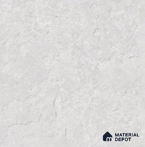 Stone Floor Tile TL 11769 C Meta Stone Silver 2 ft x 2 ft Matte Finish Vitrified Tile - 9 mm  | Suitable For Bathroom, Terrace & Balcony