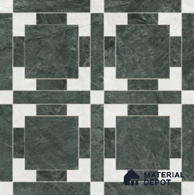 Moroccan Wall & Floor Tile TL 11807 | 2 ft x 2 ft Vitrified Glossy Tile - 9 mm | Suitable For Courtyard, Balcony, Dining Area