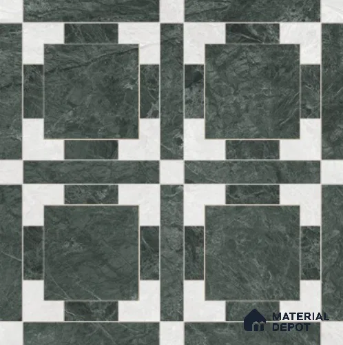 Moroccan Wall & Floor Tile TL 11807 | 2 ft x 2 ft Vitrified Glossy Tile - 9 mm | Suitable For Courtyard, Balcony, Dining Area
