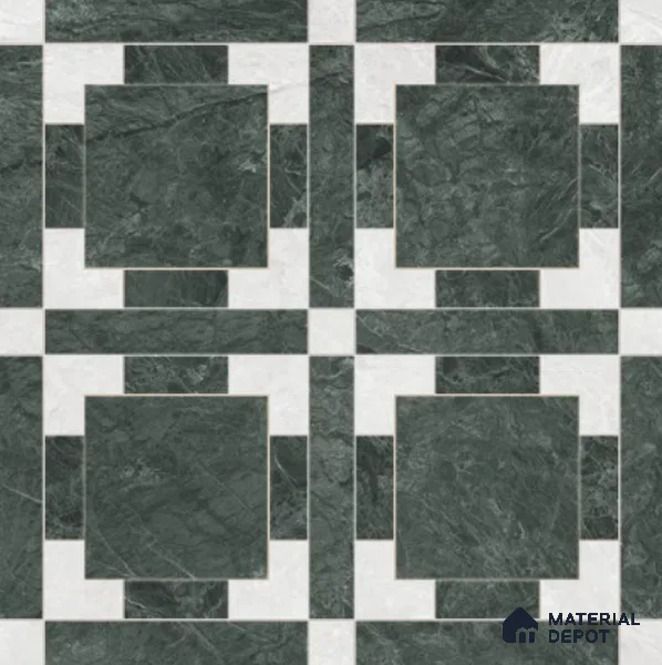 Moroccan Wall & Floor Tile TL 11807 | 2 ft x 2 ft Vitrified Glossy Tile - 9 mm | Suitable For Courtyard, Balcony, Dining Area