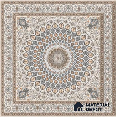 Moroccan Wall & Floor Tile TL 11767 | 2 ft x 2 ft Vitrified Carving Matte Tile - 9 mm (Sample)