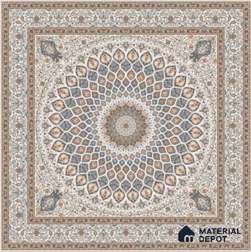 Moroccan Wall & Floor Tile TL 11767 | 2 ft x 2 ft Vitrified Carving Matte Tile - 9 mm | Suitable For Kitchen, Bedroom, Dining Area