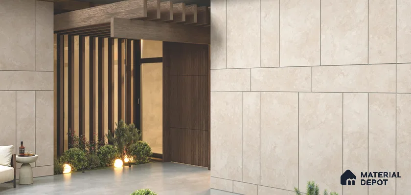 Marble Wall Cross Cut Tile TL 11843 C | 4 ft x 2 ft Vitrified Matte Tile - 5 mm