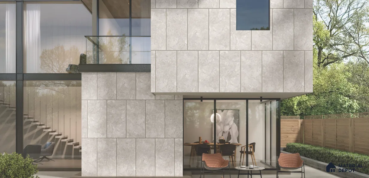 Marble Wall Cross Cut Tile TL 11843 D | 4 ft x 2 ft Vitrified Matte Tile - 5 mm