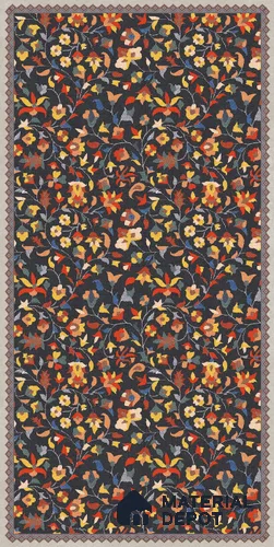 Moroccan Wall Decor Tile TL 11717 B | 4 ft x 2 ft Vitrified Carving Matte Tile - 9 mm