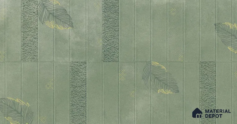 Faux Subway Wall Decor Tile TL 11822 C | 4 ft x 2 ft Vitrified Carving Matte Tile - 9 mm