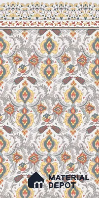 Moroccan Wall Decor Tile TL 11715 B | 4 ft x 2 ft Vitrified Carving Matte Tile - 9 mm