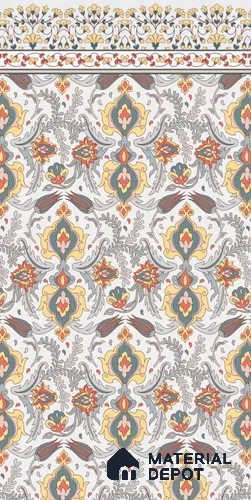 Moroccan Wall Decor Tile TL 11715 B | 4 ft x 2 ft Vitrified Carving Matte Tile - 9 mm
