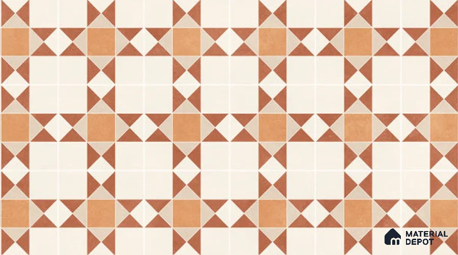 Patterned Wall & Floor Tile TL 11851 B | 4 ft x 2 ft Vitrified Matte Tile - 9 mm