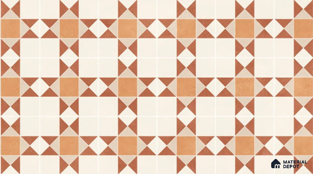 Patterned Wall & Floor Tile TL 11851 B | 4 ft x 2 ft Vitrified Matte Tile - 9 mm
