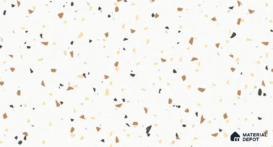Terrazzo Wall & Floor Tile TL 11823 D | 4 ft x 2 ft Vitrified Matte Tile - 9 mm
