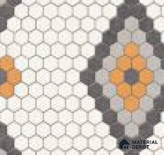 Faux Mosaic Wall & Floor Tile TL 11859 | 4 ft x 2 ft Vitrified Glue Double Digital Tile - 9 mm