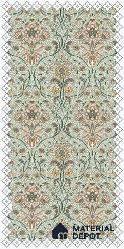 Moroccan Wall Decor Tile TL 11713 B | 4 ft x 2 ft Vitrified Carving Matte Tile - 9 mm