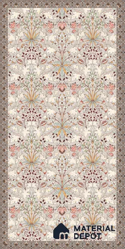 Moroccan Wall Decor Tile TL 11711 B | 4 ft x 2 ft Vitrified Carving Matte Tile - 9 mm