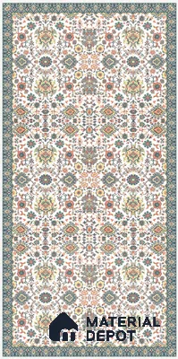 Moroccan Wall Decor Tile TL 11712 B | 4 ft x 2 ft Vitrified Carving Matte Tile - 9 mm