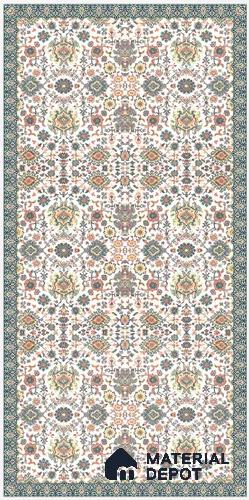 Moroccan Wall Decor Tile TL 11712 B | 4 ft x 2 ft Vitrified Carving Matte Tile - 9 mm