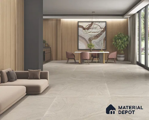 Stone Wall & Floor Tile TL 11747 | 6 ft x 4 ft Vitrified GHR Tile - 9 mm