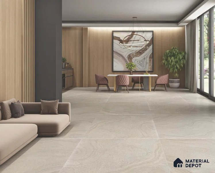 Stone Wall & Floor Tile TL 11747 | 6 ft x 4 ft Vitrified GHR Tile - 9 mm