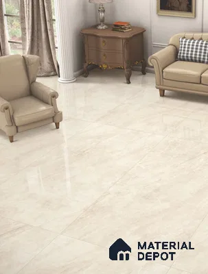 Marble Wall & Floor Tile TL 11763 | 8 ft x 4 ft Vitrified Glossy Tile - 9 mm