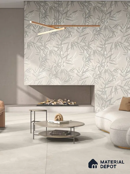 Marble Wall Decor Tile TL 11757 B | 8 ft x 4 ft Vitrified Double Digital Matte Tile - 9 mm