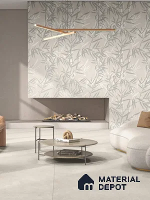 Marble Wall & Floor Base Tile TL 11757 | 8 ft x 4 ft Vitrified Double Digital Matte Tile - 9 mm