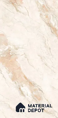 Bookmatch Marble Wall Face 2 Tile TL 11759 B | 8 ft x 4 ft Vitrified Glossy Tile - 9 mm