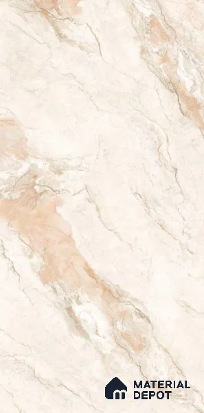 Bookmatch Marble Wall Face 2 Tile TL 11759 B | 8 ft x 4 ft Vitrified Glossy Tile - 9 mm