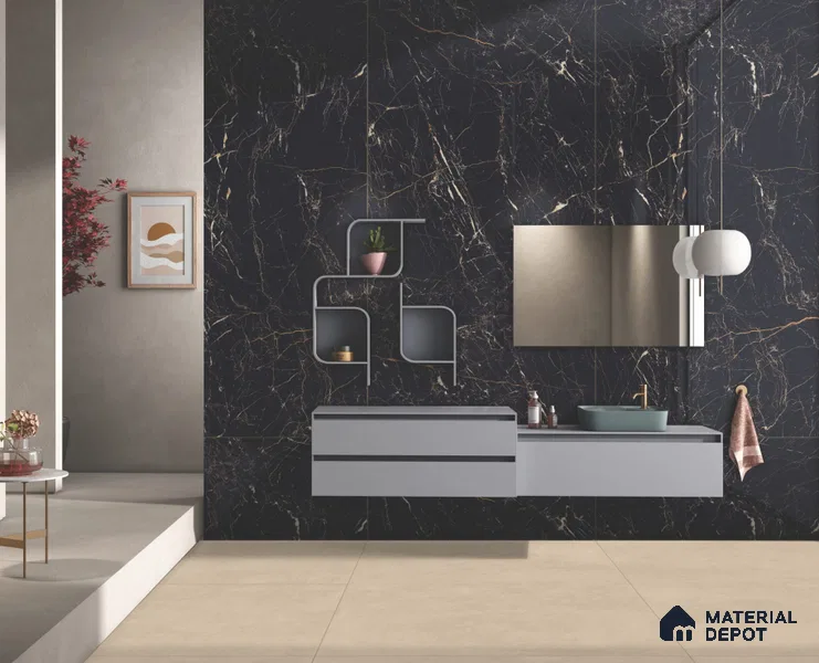 Marble Wall & Floor Tile TL 11765 | 8 ft x 4 ft Vitrified High Gloss Tile - 9 mm