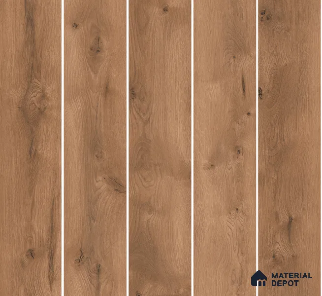 Wood Floor Tile TL 06109 11008 1200 x 200 mm Vitrified Matte Finish - 9 mm | 12 Random Design | Suitable For Living Room, Bedroom, Kitchen | 2-3 mm Spacer is Mandatory (Sample)