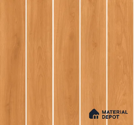 Wood Floor Tile TL 06110 18002 1200 x 200 mm Vitrified Matte Finish - 9 mm | 12 Random Design | Suitable For Living Room, Bedroom, Kitchen | 2-3 mm Spacer is Mandatory (Sample)