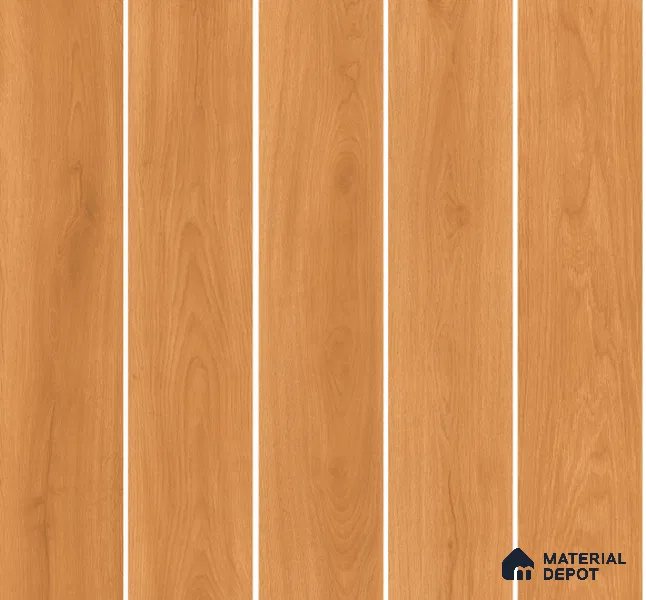 Wood Floor Tile TL 06110 18002 1200 x 200 mm Vitrified Matte Finish - 9 mm | 12 Random Design | Suitable For Living Room, Bedroom, Kitchen | 2-3 mm Spacer is Mandatory (Sample)