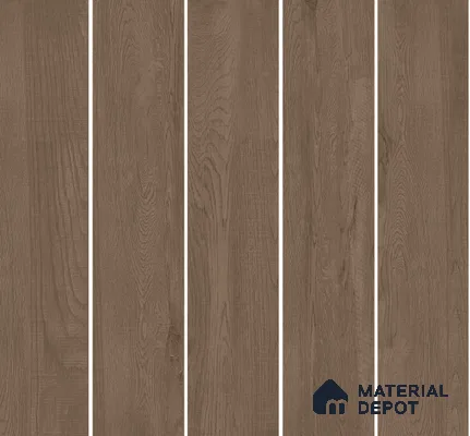 Wood Floor Tile TL 06113 Classic Black 1200 x 200 mm Vitrified Matte Finish - 9 mm | 12 Random Design | Suitable For Living Room, Bedroom, Kitchen | 2-3 mm Spacer is Mandatory (Sample)